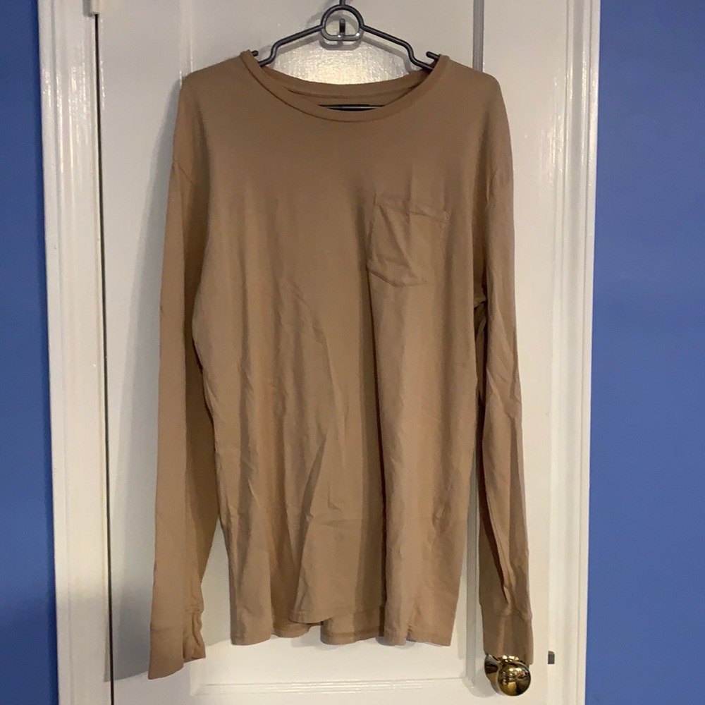 PacSun Tan Longsleeve Tee Size M